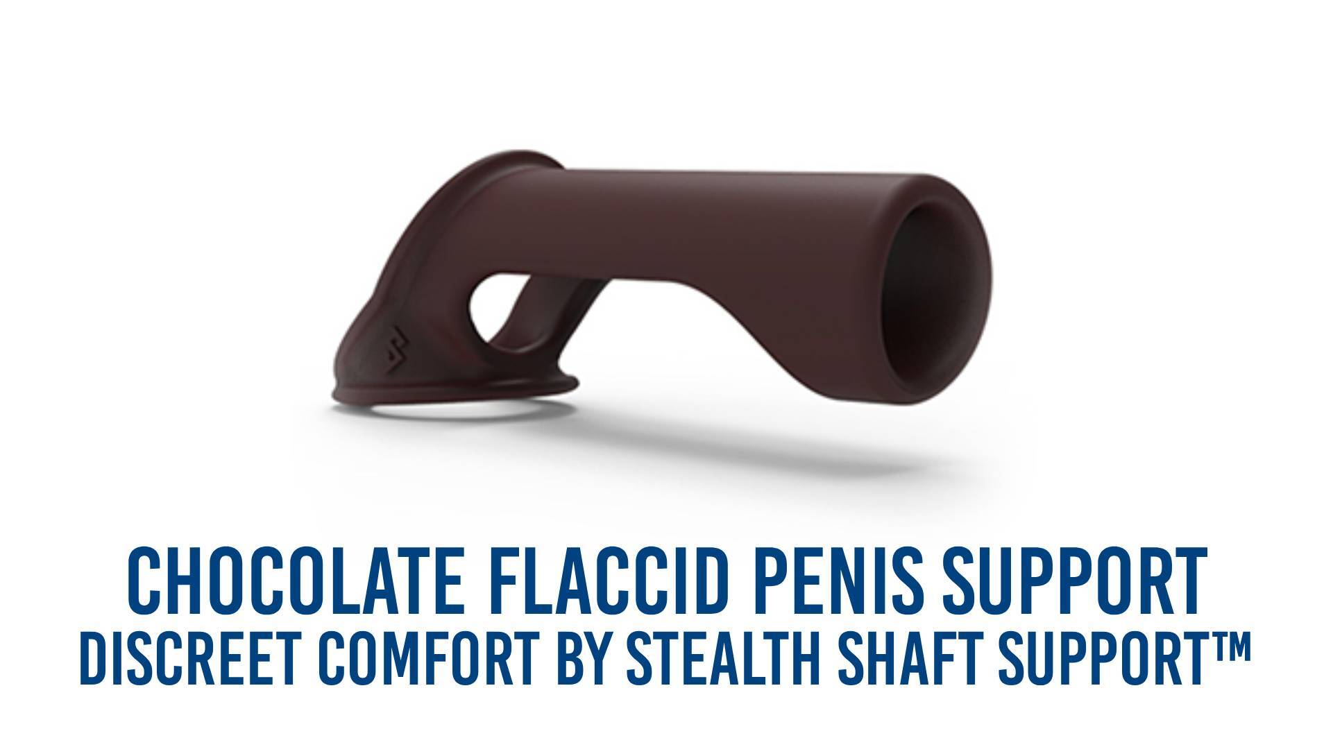 Chocolate Flaccid Penis Support – Discreet Comfort by Stealth Shaft Support™