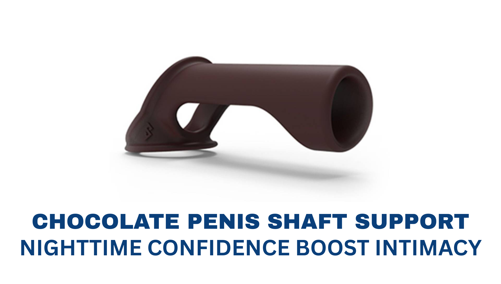 Chocolate Penis Shaft Support for Nighttime Confidence Boost Intimacy