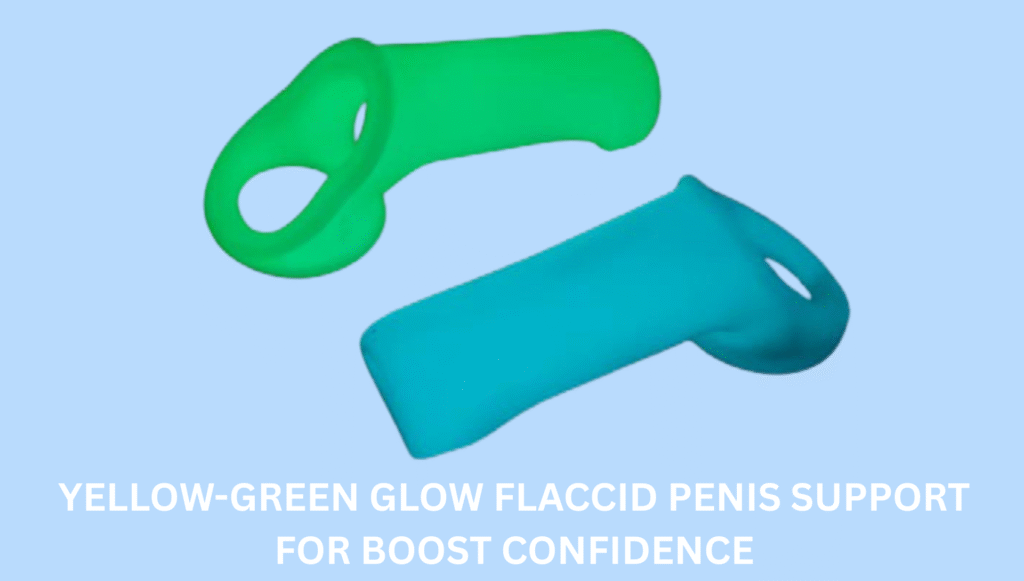 Yellow-Green Glow Flaccid Penis Support for Boost Confidence
