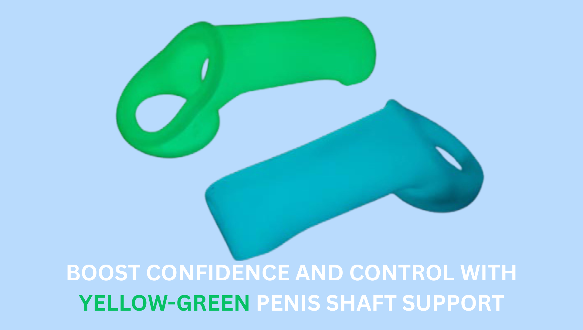 Boost Confidence and Control with Yellow-Green Penis Shaft Support